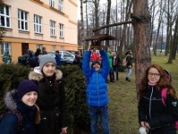 Sekunda při pravidelném přikrmování ptáků - 