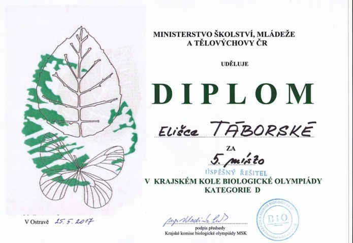 2017 - KK bio olympiády