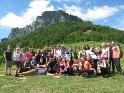 Sportovní kurz Tatry 19. - 23. června 2017 - 1. den - tak jsme ho všichni zdolali - Velký Rozsutec