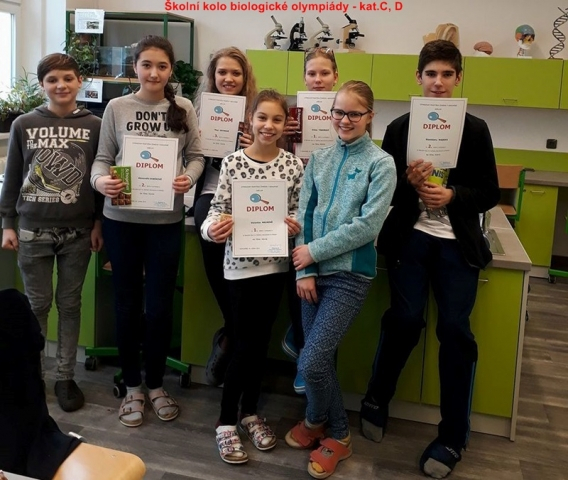2018 - biologická olympiáda - školní kolo