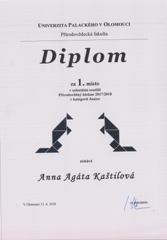 2018 - přírodovědný klokan