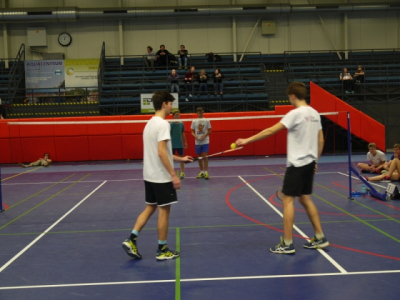 Sportovní den - vyšší gymnázium - turnaj v badmintonu