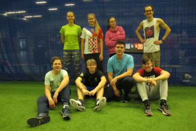 Vánoční volejbalový turnaj vyššího gymnázia - 17. prosince 2018 - tým 1.A
