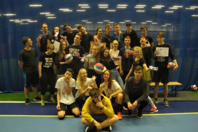 Vánoční volejbalový turnaj vyššího gymnázia - 17. prosince 2018 - čtyři nejlepší týmy