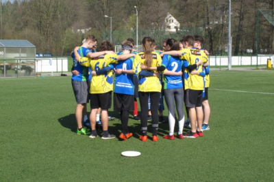 Středoškolská liga v ultimate frisbee - jarní kvalifikace Brno - "kolečko"