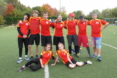 Středoškolská liga v ultimate frisbee - podzimní kvalifikace Ostrava (Vřesina) - tým B