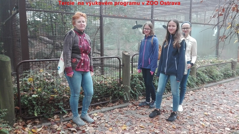 2019 - tercie v ZOO - výukový program - říjen