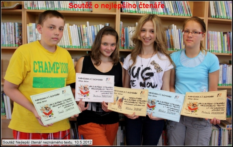 Soutěž o nejlepšího čtenáře Bohumína