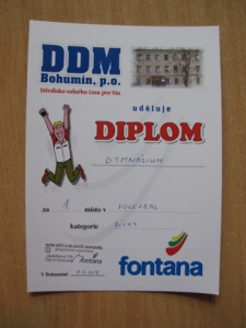 Městské kolo ve volejbalu starších dívek, 6. dubna 2017 - Diplom - MK volejbal dívky