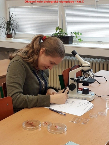 2017 - Okresní kolo bio olympiády - kat.C