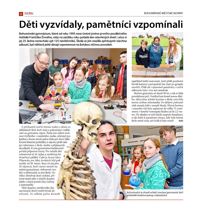 Den otevřených dveří na gymnáziu