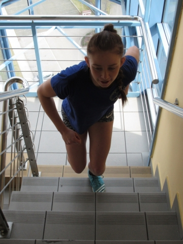 Běh do schodů