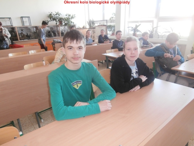 První místo v okresním kole biologické olympiády!