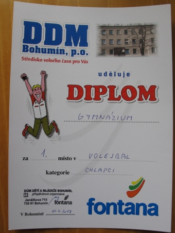 Potvrzení volejbalové formy našich žáků