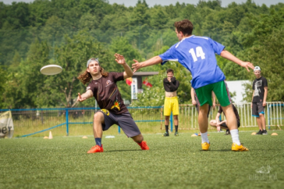 finále Středoškolské ligy v ultimate frisbee - Praha 31. května 2017 - Tomáš Maryška v akci