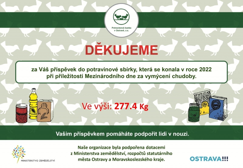 Potravinová sbírka 2022