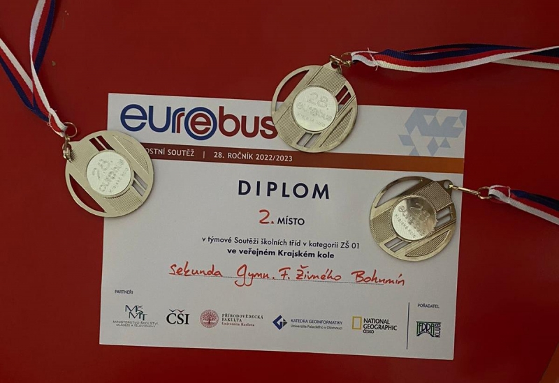 V krajském kole soutěže EUROREBUS jsme zabodovali!