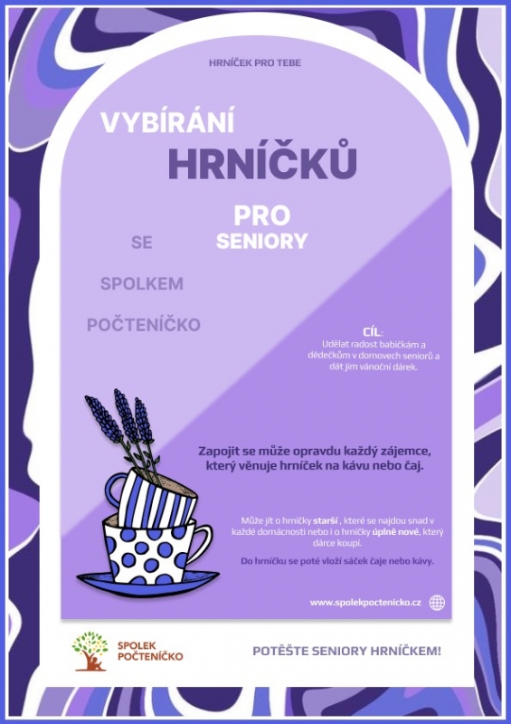 Hrníčky pro seniory se spolkem Počteníčko