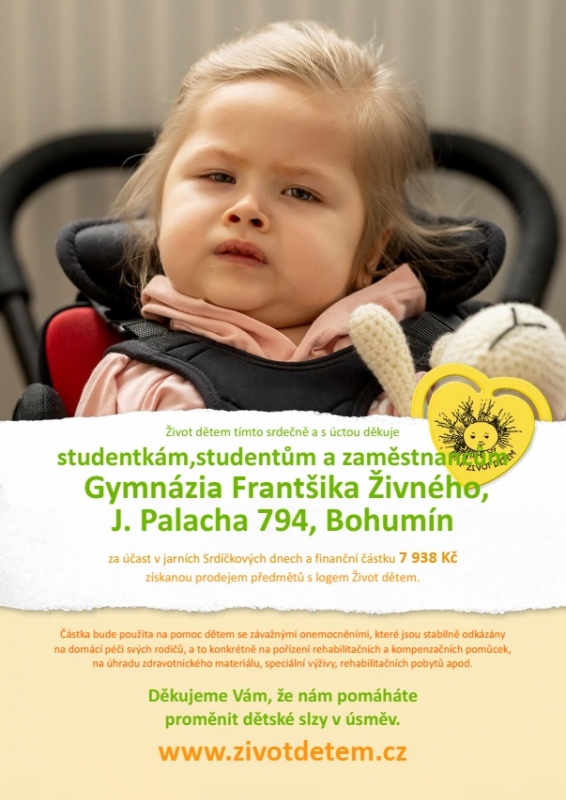 Jarní SRDÍČKOVÉ DNY - i naši studenti pomohli