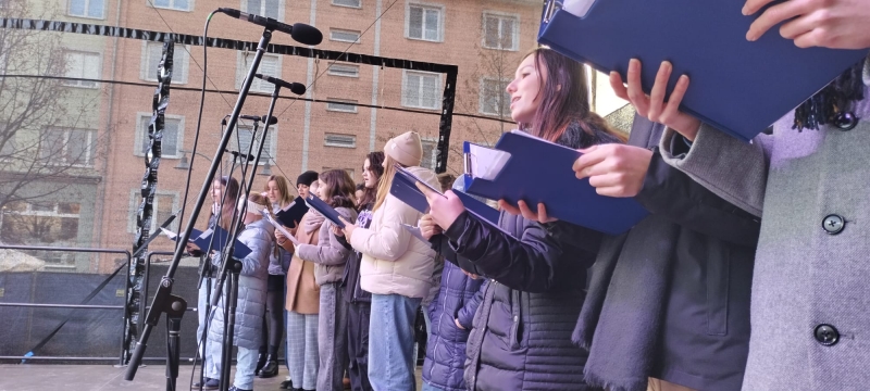 Vystoupení našeho sboru - Vánoční jarmark