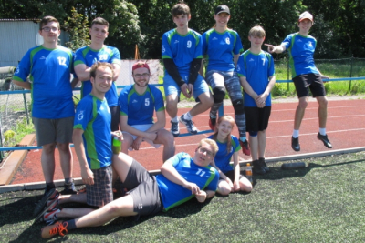 Pražské finále Středoškolské ligy v ultimate frisbee, 30. května 2019 - náš tým obsadil (jako loni) 11. místo