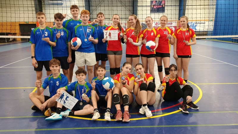 Městské kolo ve volejbalu - 2x 2. místo!