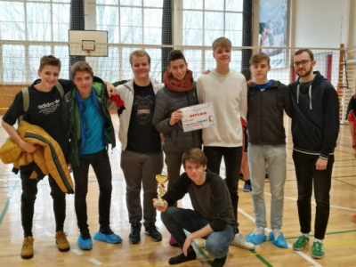 Okresní kolo ve volejbalu - hoši kategorie V. (středoškoláci), 27. listopadu 2019, Orlová - náš, již oceněný, tým