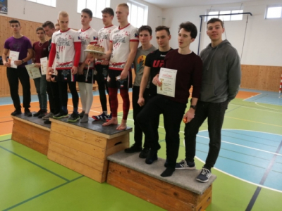 Krajské kolo v silovém čtyřboji - 5. března 2020 Karviná - náš tým na stupních vítězů