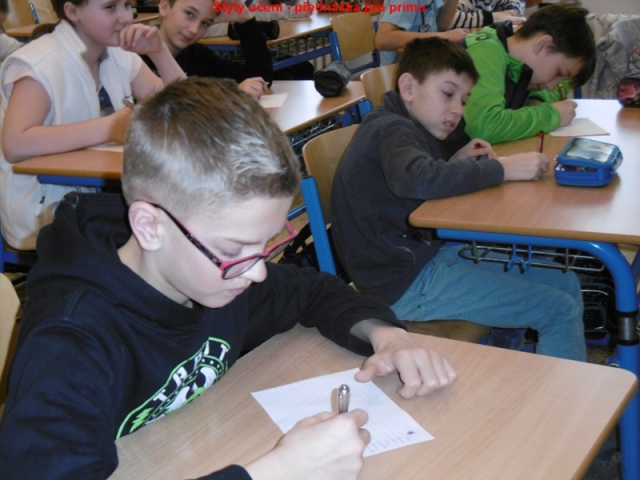 Styly učení - přednáška z pedagogicko-psychologické poradny