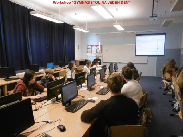 "Gymnazistou na jeden den" - workshop pro žáky ZŠ
