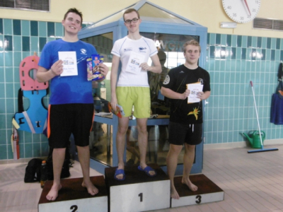Plavání s polskou družební školou - 28. listopadu 2017 - Mětěj Gryc vyhrál na trati 50 m motýl