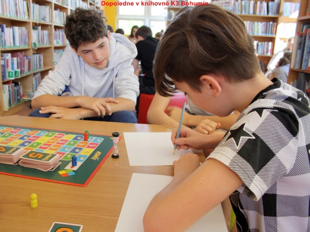 Dopoledne v knihovně K3 Bohumín