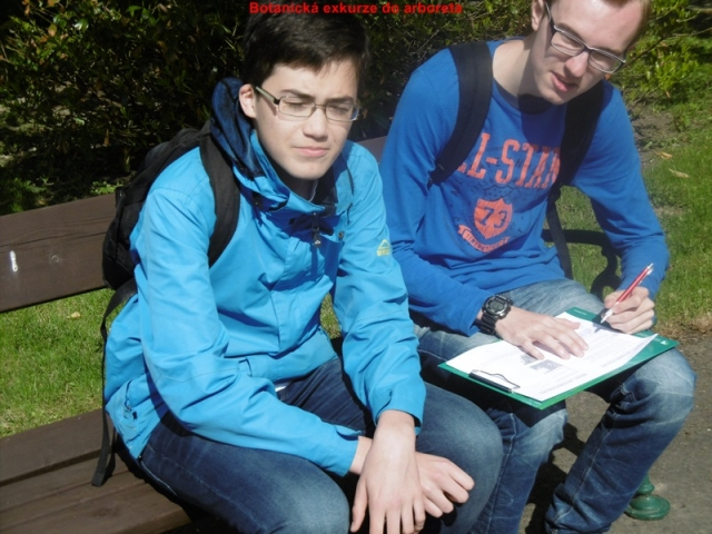Botanická exkurze kvinty a 1.A do arboreta