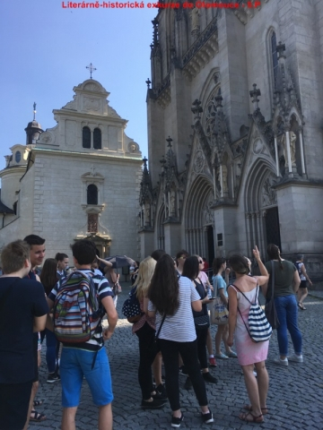 Literárně-historická exkurze 5.P do Olomouce