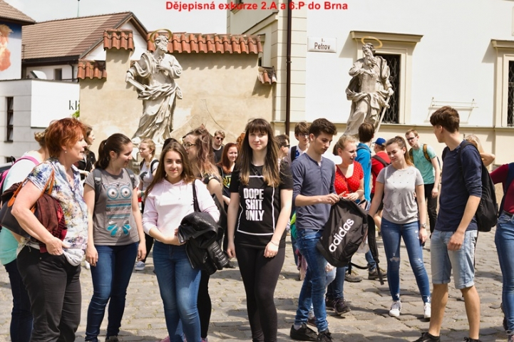 Dějepisná exkurze 6.P a 2.A do Brna