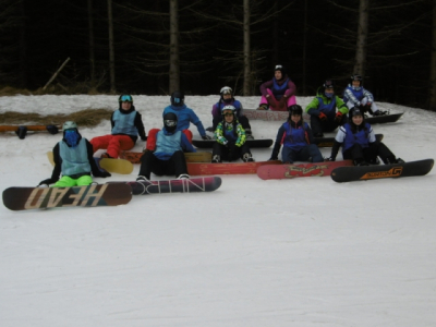 LVVZ Karlov pod Pradědem - 1.A a kvinta, 3.-8. března 2019 - tým snowboarďáků
