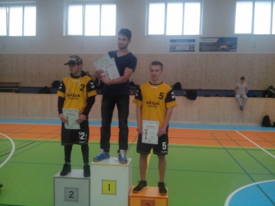Okresní kolo v silovém čtyřboji - náš nejlepší čtyřbojař - David Král (7.P)